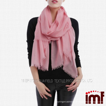 Foulard rose uni chaud